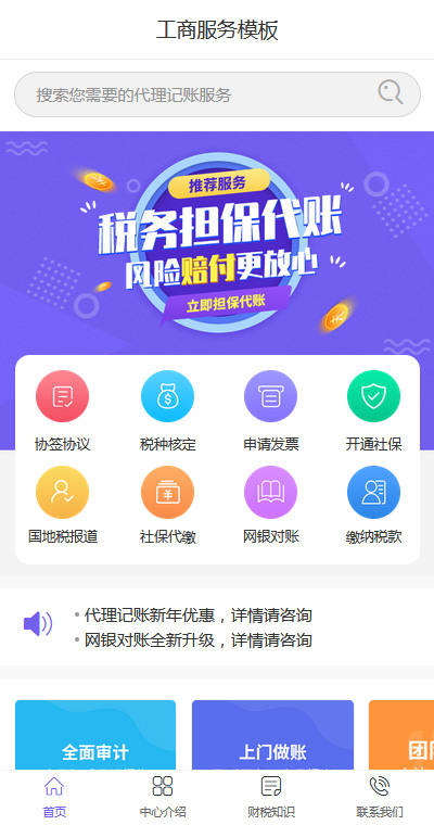 财税服务模板缩略图