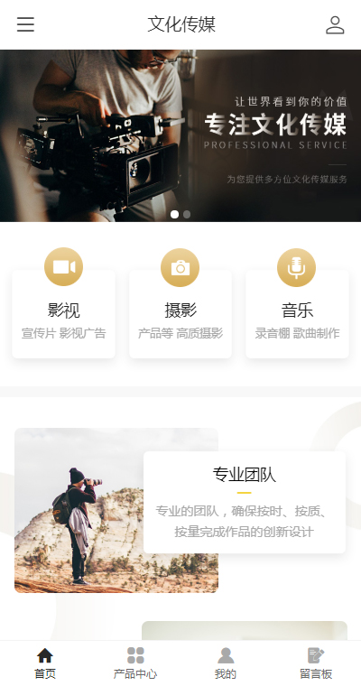 文化传媒模板缩略图
