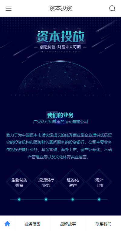 资本投资模板缩略图