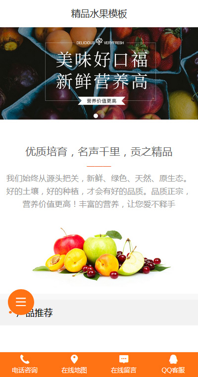 蔬果生鲜模板缩略图