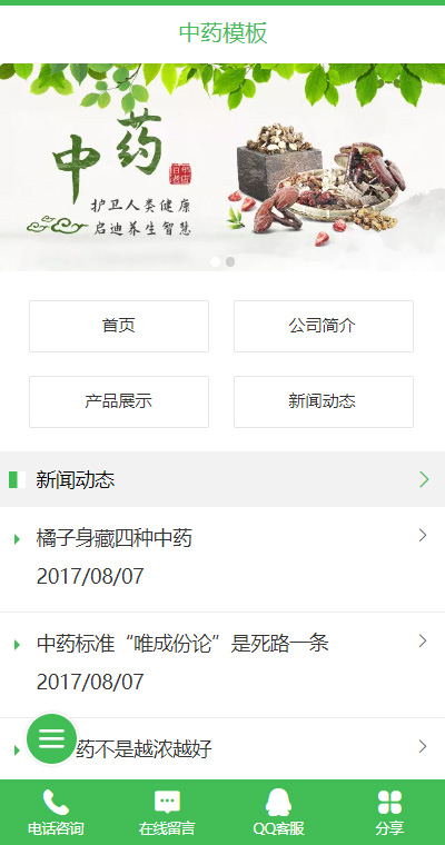 中医理疗模板缩略图